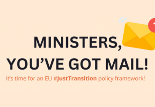 Joint letter to Ministers calling for an EU pJoint letter to Ministers calling for an EU policy framework for a just transitionolicy framework for a just transition